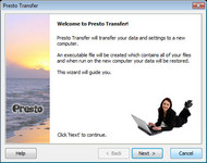 Presto Transfer Quicken screenshot